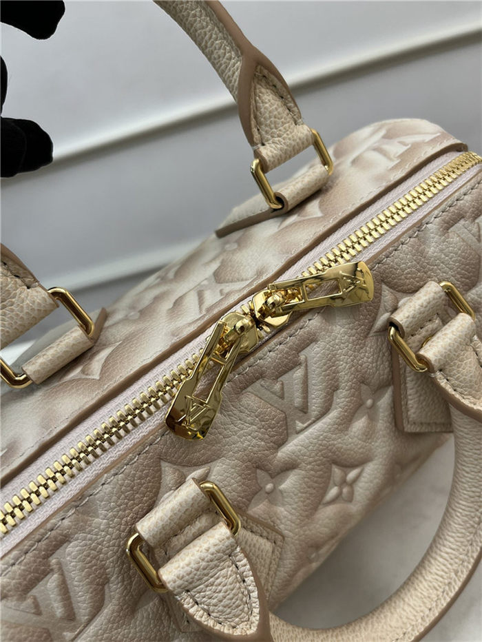 Louis Vuitton SPEEDY BANDOULIÈRE 20 Sprayed and embossed grained cowhide leather M46163 High