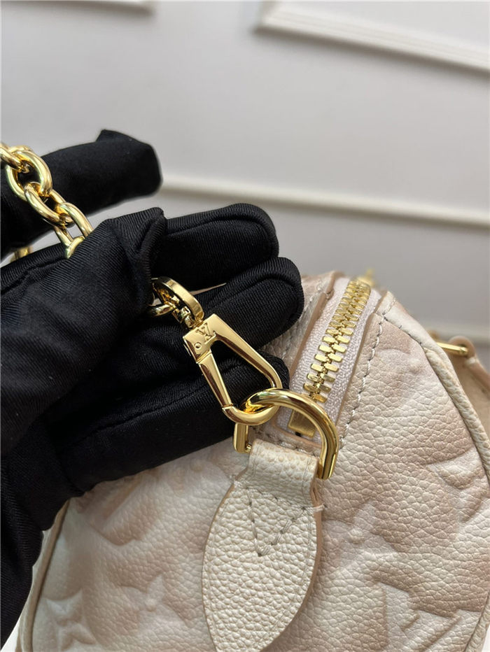 Louis Vuitton SPEEDY BANDOULIÈRE 20 Sprayed and embossed grained cowhide leather M46163 High