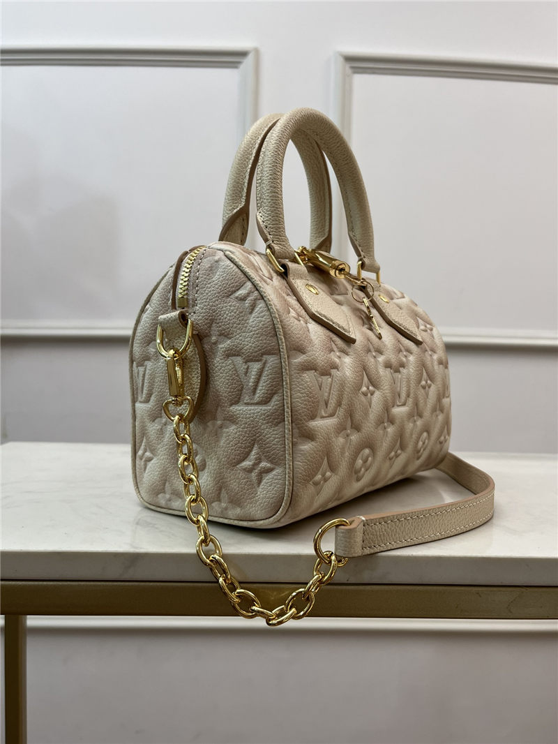 Louis Vuitton SPEEDY BANDOULIÈRE 20 Sprayed and embossed grained cowhide leather M46163 High