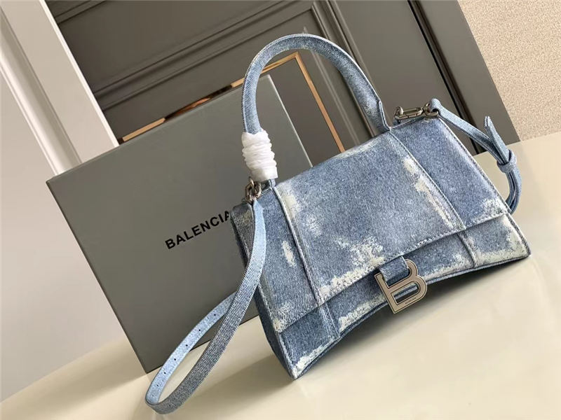 The Hacker Project small Hourglass bag Denim/Lambskin High