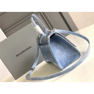 The Hacker Project small Hourglass bag Denim/Lambskin High