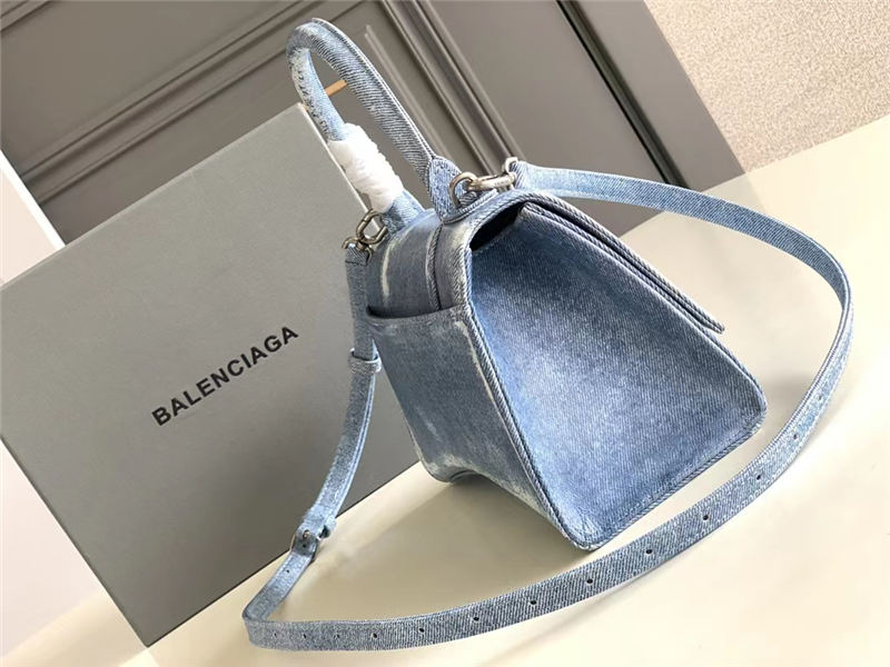 The Hacker Project small Hourglass bag Denim/Lambskin High