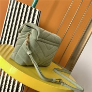 LOULOU TOY BAG IN Y-QUILTED SUEDE High