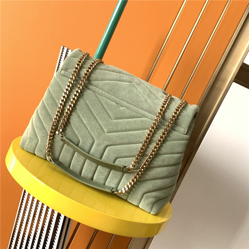 LOULOU MEDIUM BAG IN Y-QUILTED SUEDE High