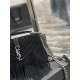 COLLEGE MEDIUM CHAIN BAG IN LIGHT SUEDE WITH FRINGES High