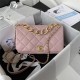 Small Flap Bag AS3367 Lambskin & Gold-Tone Metal Pink A