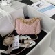 Supermini Flap Bag AS3365 Lambskin & Gold-Tone Metal Pink A