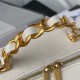 Chanel Small VANITY CASE AS3318 Lambskin & Gold-Tone Metal White A