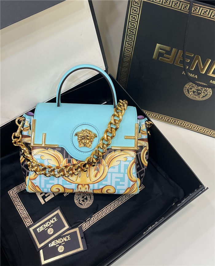 FENDACE LA MEDUSA MEDIUM HANDBAG High