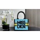 SMALL Dior BOOK TOTE Miss Dior Graffiti Embroidery High