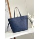 Louis Vuitton NEVERFULL MM Monogram Empreinte Blue M47143 High