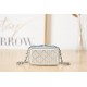 CLUTCH WITH CHAIN Lambskin, Strass & Black Metal AP2856 High