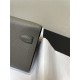 Hermes Kelly Classique To Go wallet Epsom calfskin Dark Grey Silver-Metal WAX High