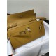 Hermes Kelly Classique To Go wallet Epsom calfskin Camel Gold-Metal WAX High