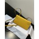 Hermes Kelly Classique To Go wallet Epsom calfskin Yellow Silver-Metal WAX High