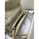 Hermes Kelly Classique To Go wallet Epsom calfskin Cream Silver-Metal WAX High