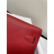 Hermes Kelly Classique To Go wallet Epsom calfskin Red Gold-Metal WAX High