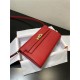 Hermes Kelly Classique To Go wallet Epsom calfskin Red Gold-Metal WAX High