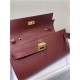 Hermes Kelly Classique To Go wallet Epsom calfskin Burgundy Gold-Metal WAX High