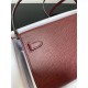 Hermes Kelly Classique To Go wallet Epsom calfskin Burgundy Gold-Metal WAX High