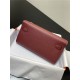 Hermes Kelly Classique To Go wallet Epsom calfskin Burgundy Silver-Metal WAX High