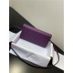 Hermes Kelly Classique To Go wallet Epsom calfskin Purple Silver-Metal WAX High