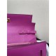 Hermes Kelly Classique To Go wallet Epsom calfskin Fuchsia Gold-Metal WAX High