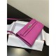 Hermes Kelly Classique To Go wallet Epsom calfskin Fuchsia Silver-Metal WAX High