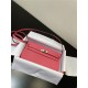 Hermes Kelly Classique To Go wallet Epsom calfskin Rose Pink Silver-Metal WAX High