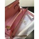 Hermes Kelly Classique To Go wallet Epsom calfskin Pink Gold-Metal WAX High