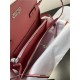 Hermes Kelly Classique To Go wallet Epsom calfskin Pink Silver-Metal WAX High