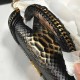 BOY Chanel FLAP BAG WITH HANDLE Python & Gold Metal High