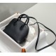 Hermes Bolide Mini Bag Evercolor calfskin WAX Black Silver-Metal High