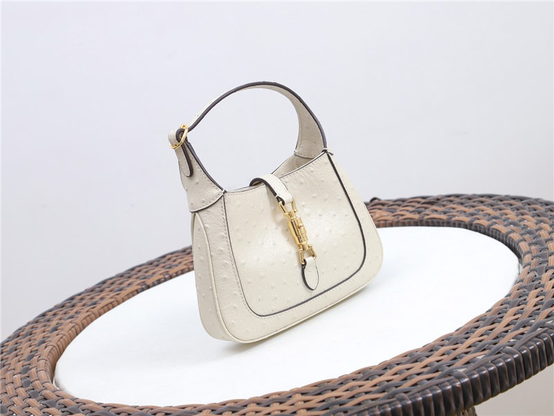 Jackie 1961 mini bag Ostrich 637091 White high