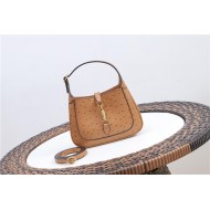 Jackie 1961 mini bag Ostrich 637091 Brown high