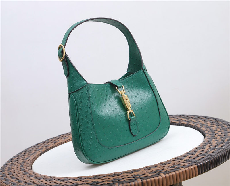 Jackie 1961 small bag Ostrich 636709 Green high