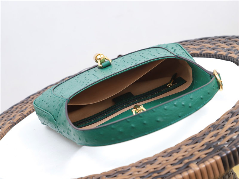 Jackie 1961 small bag Ostrich 636709 Green high