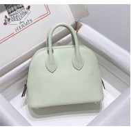 Hermes Bolide Mini Bag Evercolor calfskin WAX Vert Fizz Silver-Metal High