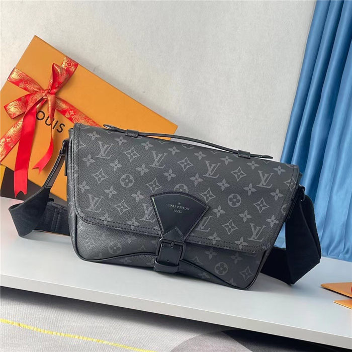 Louis Vuitton Montsouris Messenger Monogram Eclipse M46685 High