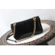 GG Marmont small shoulder bag Crocodile 443497 Black High