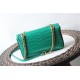 GG Marmont small shoulder bag Crocodile 443497 Green High