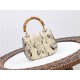 Gucci Bamboo 1947 mini top handle bag Python 686864 Beige High