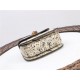 Gucci Bamboo 1947 mini top handle bag Python 686864 Beige High