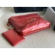 Chanel 22 MEDIUM HANDBAG Shiny Calfskin & Gold-Tone Metal AS3261 Red High