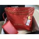 Chanel 22 MEDIUM HANDBAG Shiny Calfskin & Gold-Tone Metal AS3261 Red High