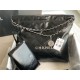 Chanel 22 MEDIUM HANDBAG Shiny Calfskin & Silver-Tone Metal AS3261 Black High