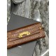 MANHATTAN CLUTCH IN CROCODILE-EMBOSSED LEATHER High