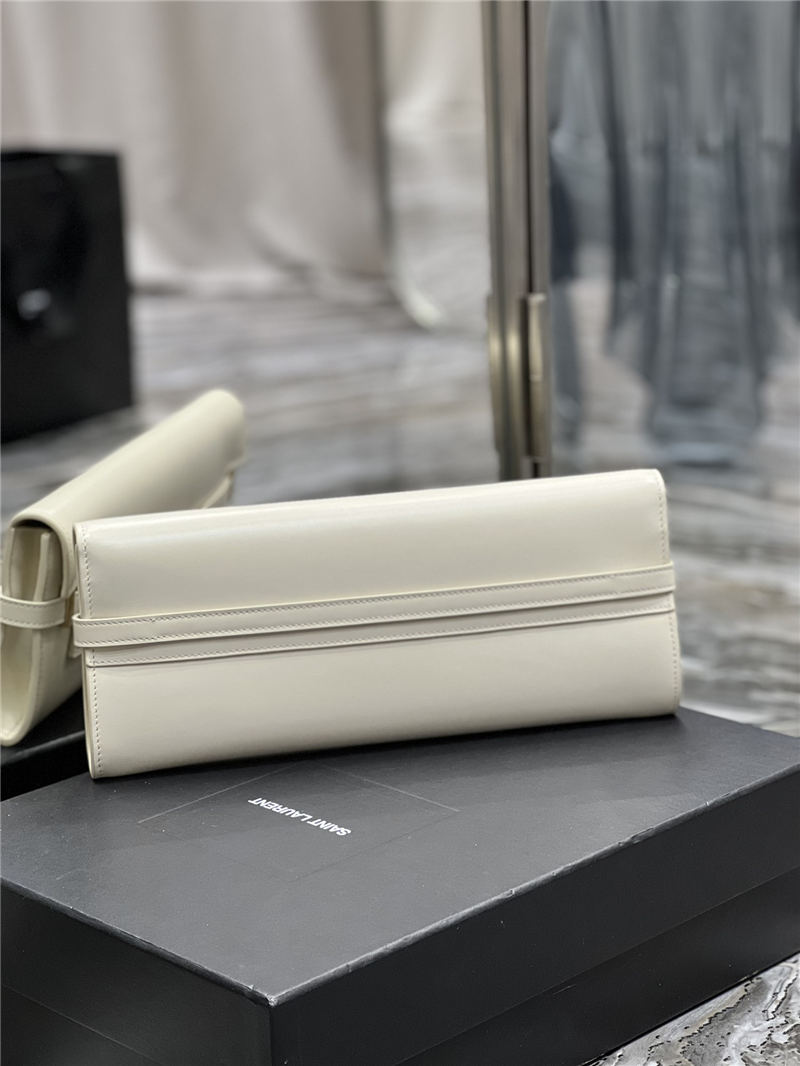 MANHATTAN CLUTCH IN BOX SAINT LAURENT LEATHER High