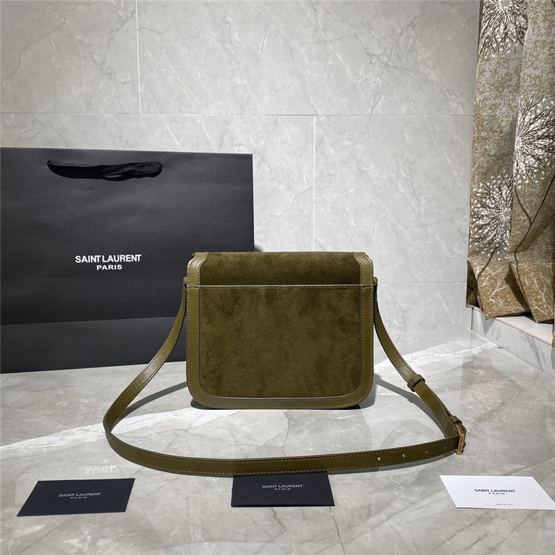 SOLFERINO MEDIUM SATCHEL IN SUEDE AND SMOOTH LEATHER High