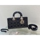 LADY D-JOY BAG MEDIUM Cannage Lambskin with Bead Embroidery High